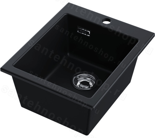 Кухонная мойка Omoikiri Omishima 41-BL Matt 4997482 41x51 керамическая, черный матовый