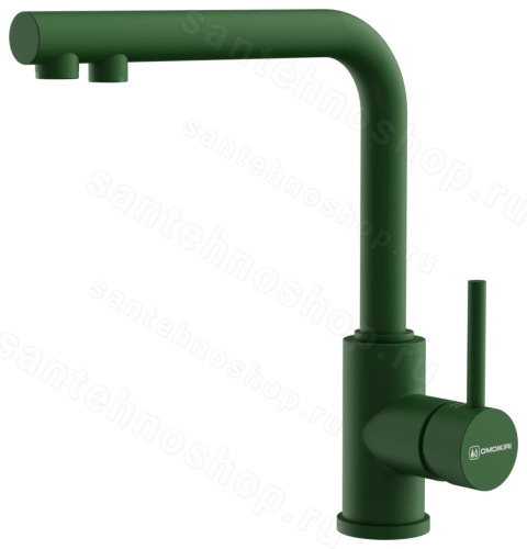Смеситель для кухни Omoikiri Nakagawa 2 Plus RG 4994443 с подключением фильтра, royal green