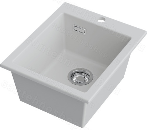 Кухонная мойка Omoikiri Omishima 41-WH Matt 4997547 41x51 керамическая, белый матовый