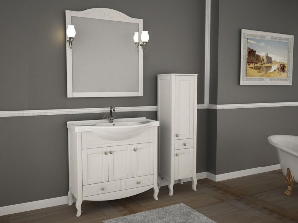 Комплект мебели для ванной АСБ-Мебель Флоренция 85