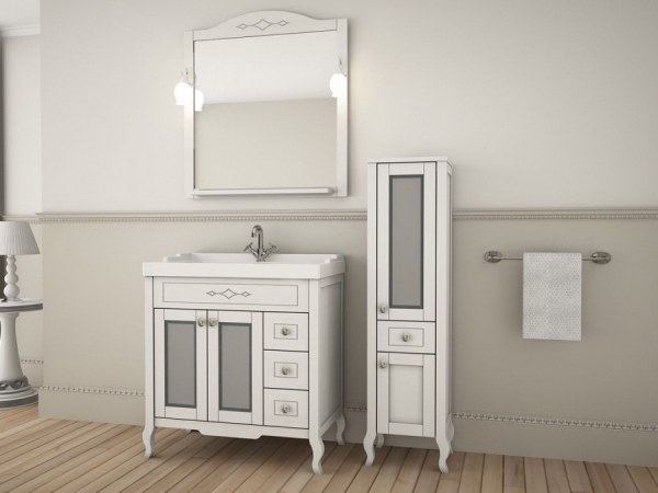 Комплект мебели для ванной АСБ-Мебель Флоренция квадро 80