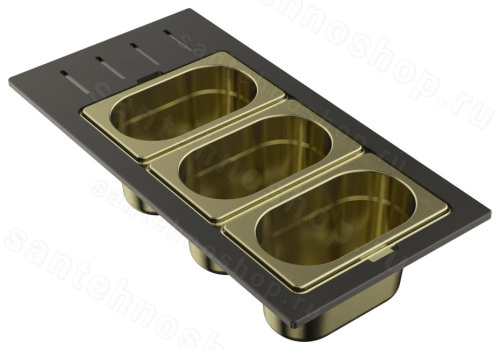 Корзина Omoikiri DC-02-3-LG 4999080, светлое золото
