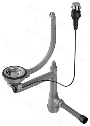 Арматура Omoikiri WK-1-R-A-IN 4956164, нержавеющая сталь