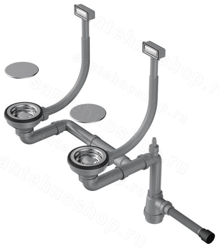Арматура Omoikiri WK-2C-IN 4956476, нержавеющая сталь