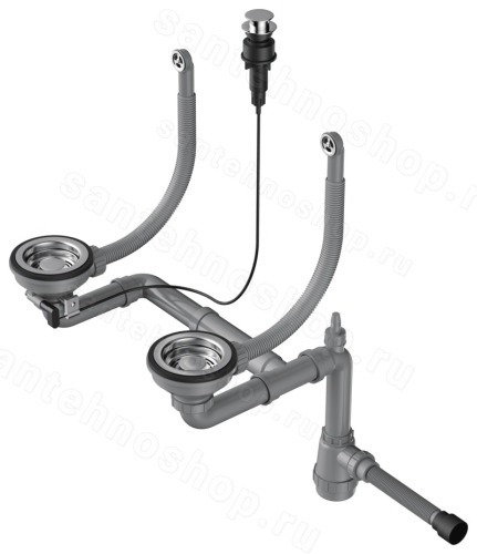 Арматура Omoikiri WK-2-R-IN-A 4956506, нержавеющая сталь