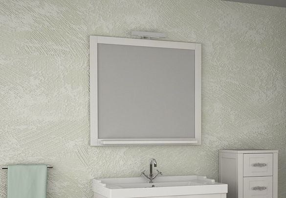 Зеркало АСБ-Мебель Римини 80 белый