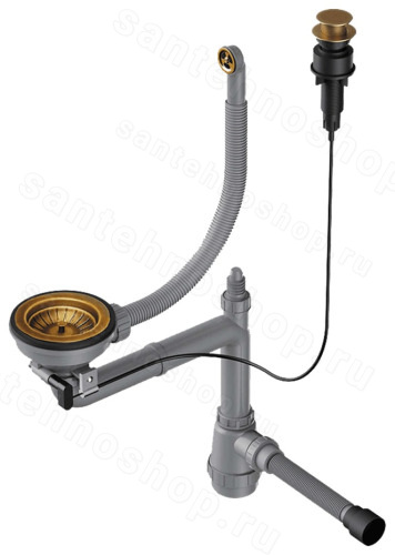 Арматура Omoikiri WK-1CL-R-AB022-A 4957092, античная латунь