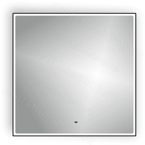 Зеркало с подсветкой Maretti Умбрия UM148080P33EL 80x80, черный, зеркало