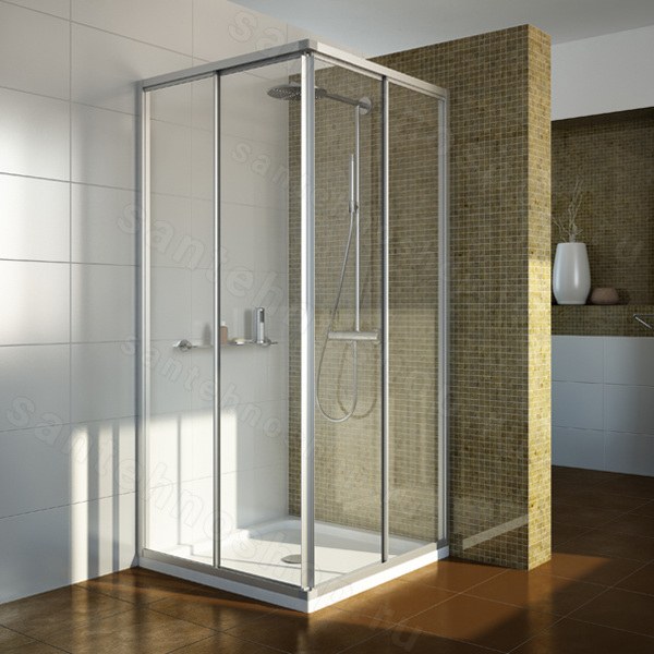 Квадратный душевой уголок GuteWetter Practic Square GK-422 90M