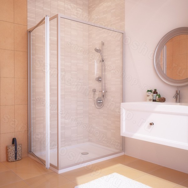 Прямоугольный душевой уголок GuteWetter Practic Rectan GK-401 70×80