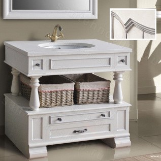 Мебель для ванной комнаты двойная Атолл Джулия 95 Oi