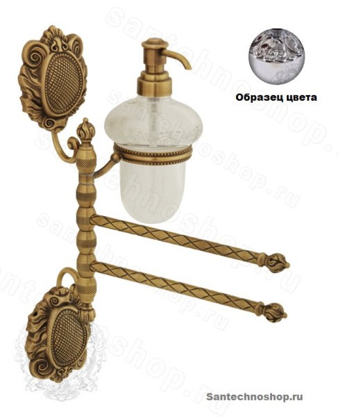 Полотенцедержатель с дозатором Migliore Cleopatra ML.PRO-60.718.CR