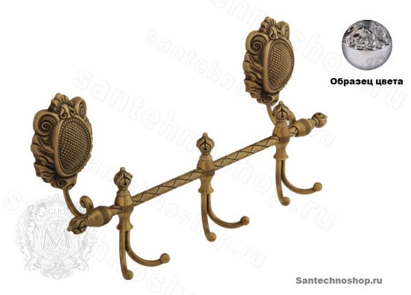 Планка на три крючка Migliore Cleopatra ML.PRO-60.739.CR