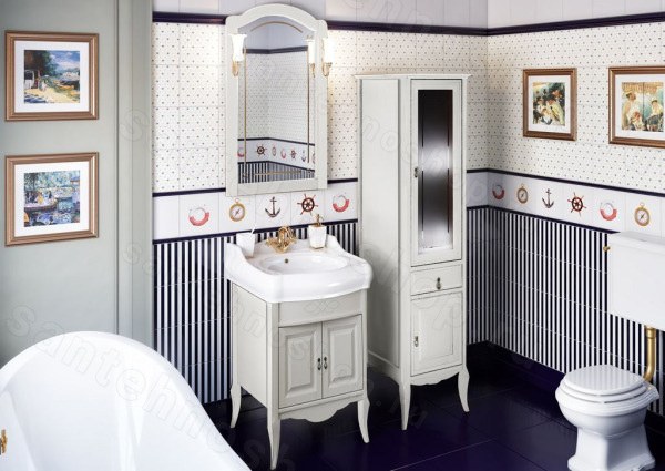 Комплект мебели Opadiris Лоренцо 60 белый