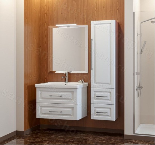 Комплект мебели Opadiris Смайл Сити 80 белый