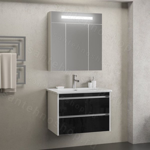 Комплект мебели Opadiris Смайл Фреш 80 черный