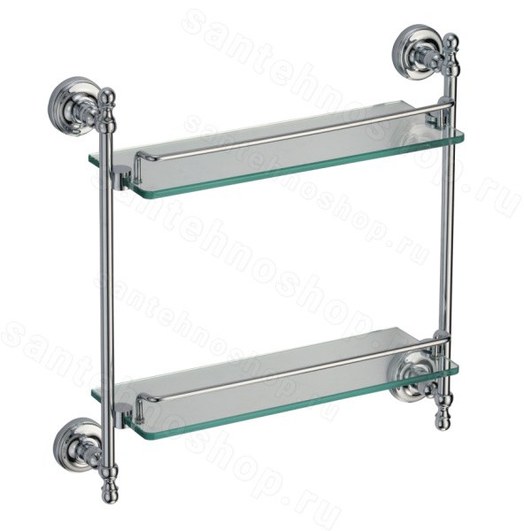 Стеклянная полка Ganzer GZ31077 хром