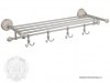Полка с полотенцедержателем и крючками Migliore Olivia ML.OLV-60.629.BPCR