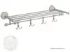 Полка с полотенцедержателем и крючками Migliore Olivia ML.OLV-60.629.BPCR
