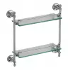 Стеклянная полка Ganzer GZ31077 хром