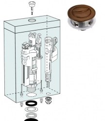 Механизм смыва Kerasan 750993BR