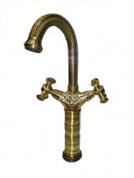 Смеситель для раковины Zorg Antic A 6008U-LONG-BR