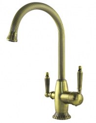 Смеситель для кухни Zorg ZR 350 YF-BR antic