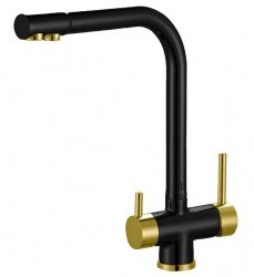 Смеситель для кухни Zorg ZR 348 YF black bronze