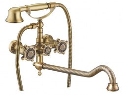Смеситель для ванны Zorg Antic A 3001WDN-BR