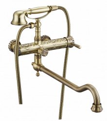 Смеситель для ванны Zorg Antic A 101WDN-BR