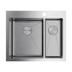 Кухонная мойка Omoikiri Akisame 60-2-IN-L нержавеющая сталь