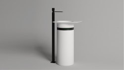 Напольная раковина Salini Ninfea 01 из искусственного камня