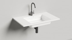 Раковина Salini Onda 80 из искусственного камня