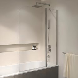 Шторка на ванну RGW Screens SC-011 110x140, профиль хром