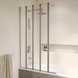 Шторка на ванну RGW Screens SC-21 120x150, профиль хром