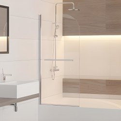 Шторка на ванну RGW Screens SC-06 80x150, профиль хром