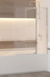 Шторка на ванну RGW Screens SC-03 110x150, профиль хром