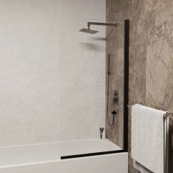 Шторка на ванну RGW Screens SC-109B 70x150, профиль черный