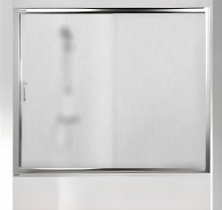 Шторка на ванну RGW Screens SC-42 150x150, рифленое стеклом