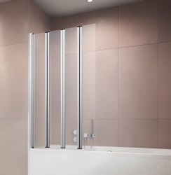 Шторка на ванну Radaway EOS PNW4 86x150, профиль хромированный