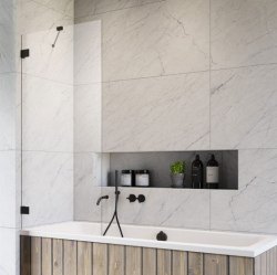 Шторка на ванну Radaway Essenza Pro Black PNJ II 80x150, черный профиль