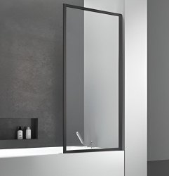 Шторка на ванну Vincea VSB-41700CLB 70x140, черный профиль