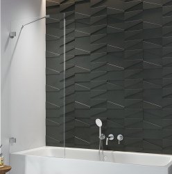 Шторка на ванну Radaway Euphoria PNJ 100x150, профиль хромированный