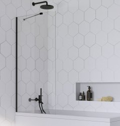 Шторка на ванну Radaway Idea Black PNJ II 50x150, профиль черный