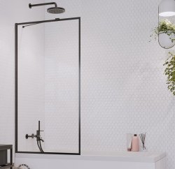 Шторка на ванну Radaway Idea Black PNJ II Frame 90x150, профиль черный