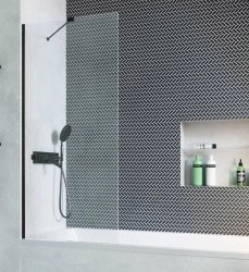 Шторка на ванну Radaway Modo Black PNJ 90x150, профиль черный