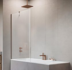 Шторка на ванну Radaway Modo Brushed Cooper PNJ II 60x150, профиль медь