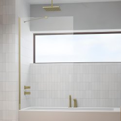 Шторка на ванну Radaway Modo Brushed Gold PNJ II 50x150, профиль золото