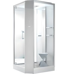 Душевая кабина Orans SR-89101LS White 100x100 с гидромассажем и хамамом