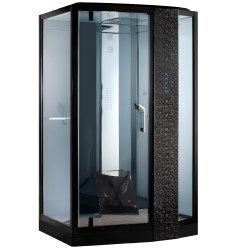 Душевая кабина Orans SR-89105RS Black 120x90 с гидромассажем и хамамом